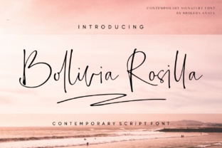 Bollivia Rosilla: The Elegant Script Font for Feminine and Luxurious Designs