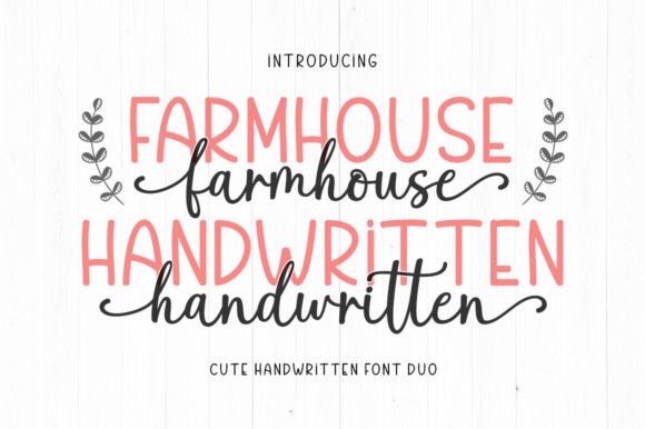 Farmhouse Handwritten: A Font Duo for Authentic Design