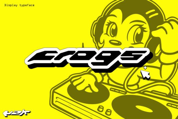 Frogs: A Fresh Take on Y2K Typography for Modern Creators