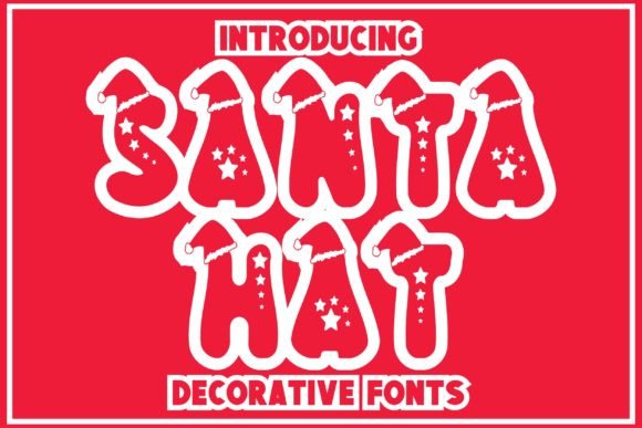 Infuse Festive Spirit: The Playful Santa Hat Typeface