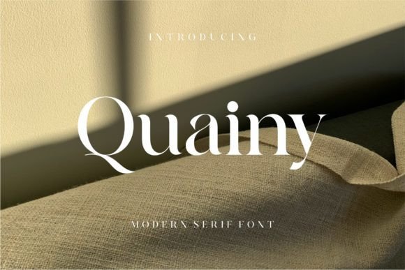 Quainy Serif Font: Where Minimalist Charm Meets Modern Design