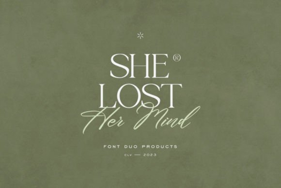 She Lost Her Mind: The Font Duo for Elegant & Feminine Design