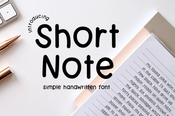 Short Note: The Handwritten Font with a Friendly, Approachable Vibe