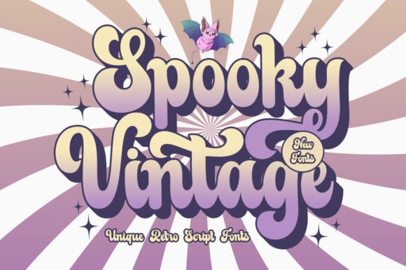 Spooky Vintage: A Display Font with Retro Soul