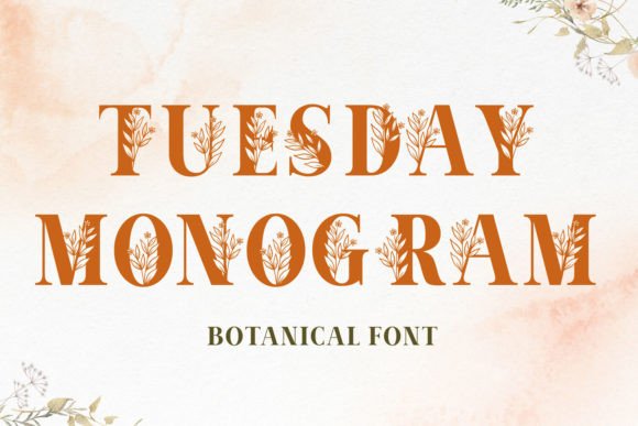 Tuesday Monogram: A Font That Adds Timeless Charm to Your Creations