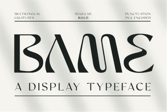 Unleash Your Creative Voice: Designing with the Bame Typeface