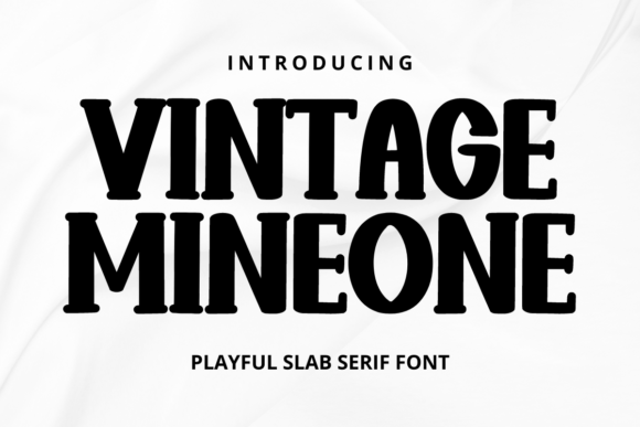 Vintage Mineone: A Bold Slab Serif for Eye-Catching Projects